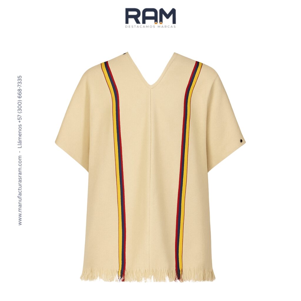Poncho 001 - Ruana Colombiana Tradicional