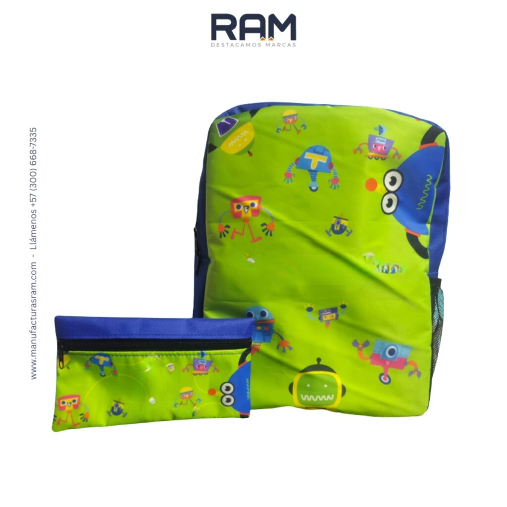 Kit Escolar 003 a la medida para regalos empresariales | Manufacturas RAM - Fabricantes de Maletines y Morrales en Colombia. ¡Contáctanos y reciba asesoría!
