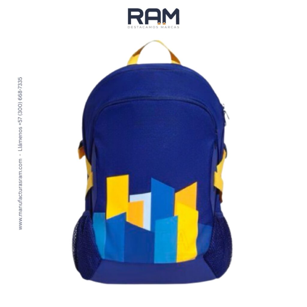 Morral Escolar 001 personalizada para empresas | Manufacturas RAM - Fabricantes de Maletines y Morrales en Colombia. ¡Contáctanos y reciba asesoría!