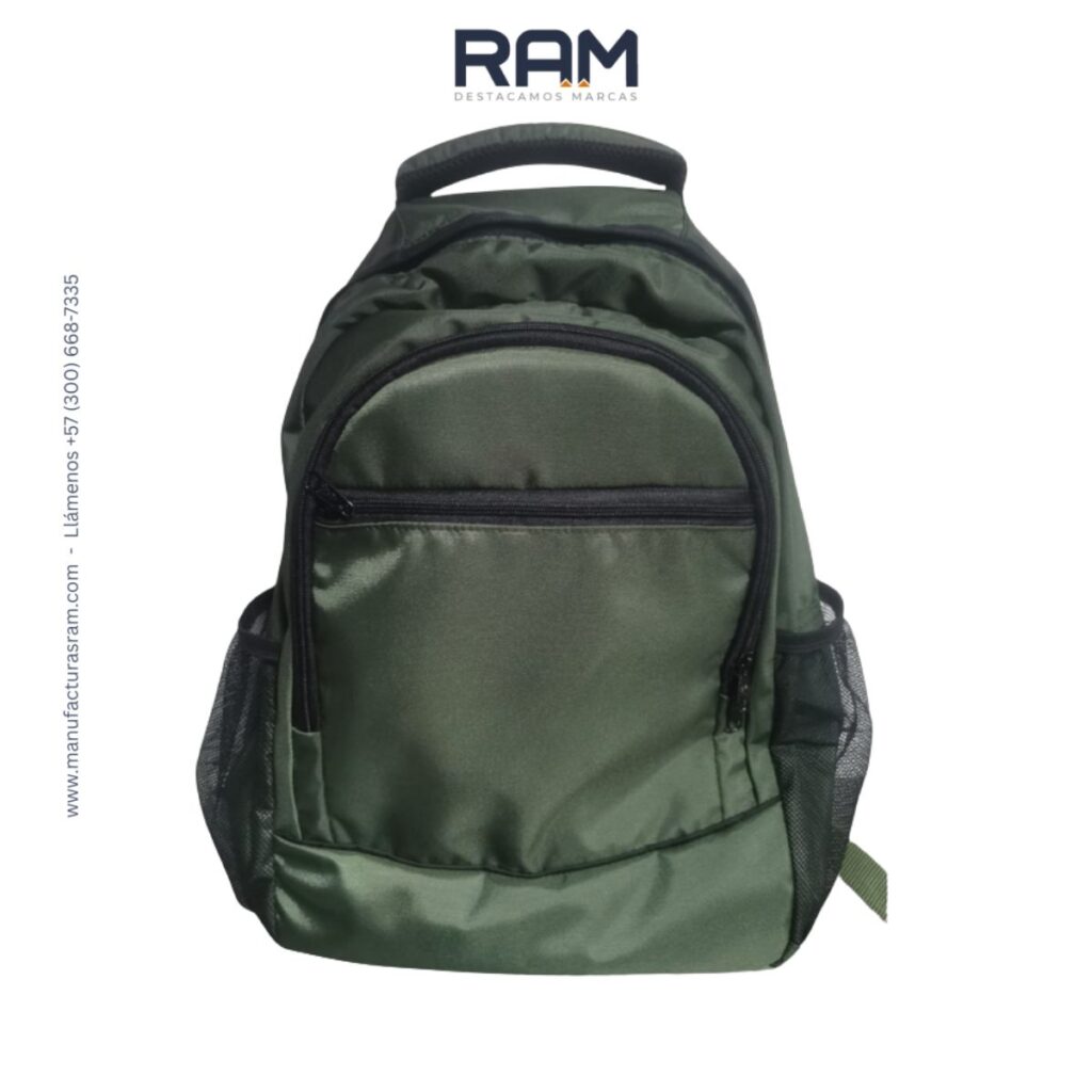 Morral Escolar 005 personalizado para empresas | Manufacturas RAM - Fabricantes de Maletines y Morrales en Colombia. ¡Contáctanos y reciba asesoría!